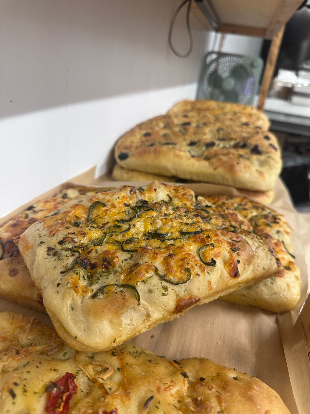 🍞 Artisan Focaccia Breads — Savory & Sweet Specialty Flavors (8×8 Pan)