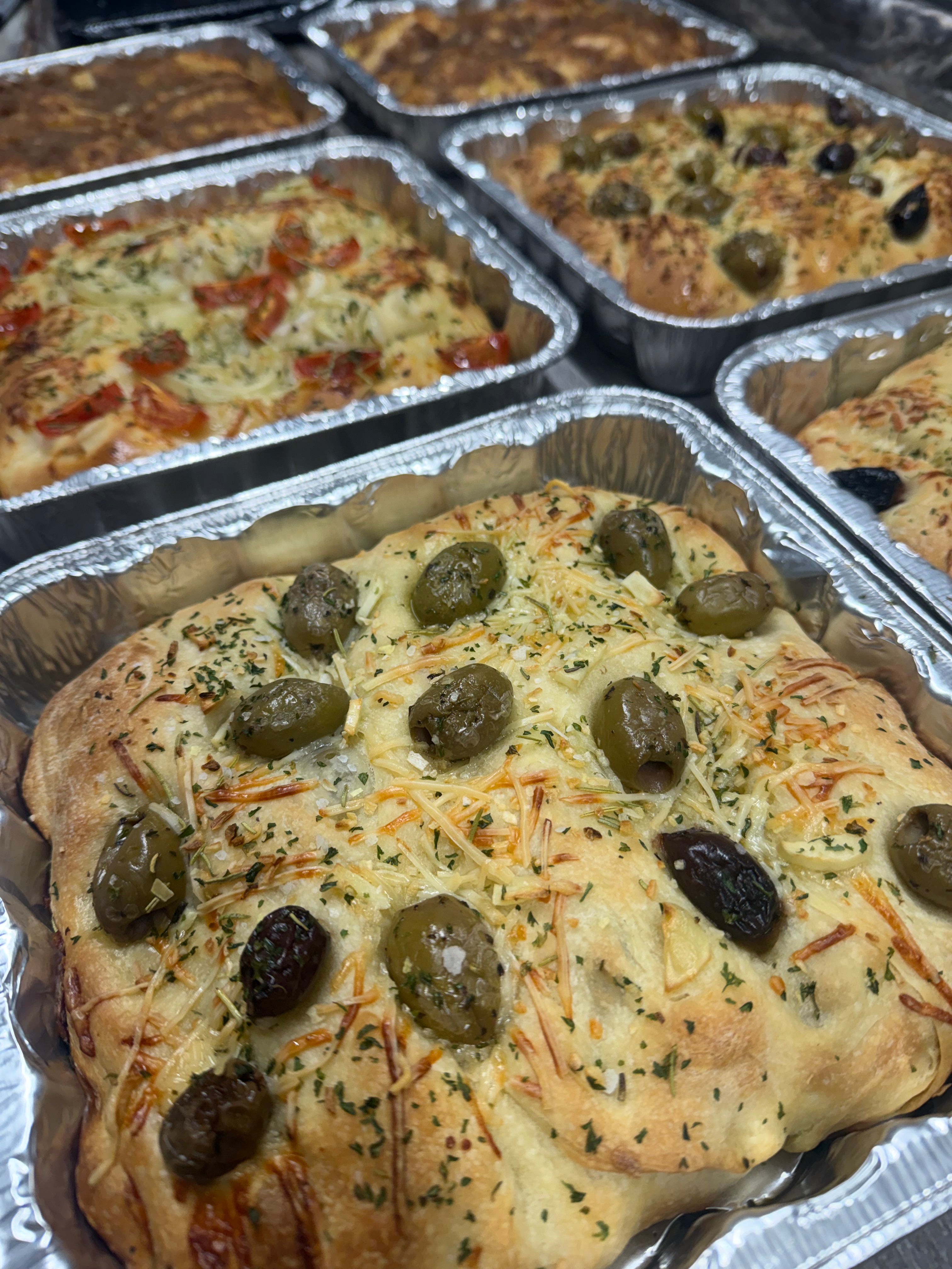 🍞 Artisan Focaccia Breads — Savory & Sweet Specialty Flavors (8×8 Pan)